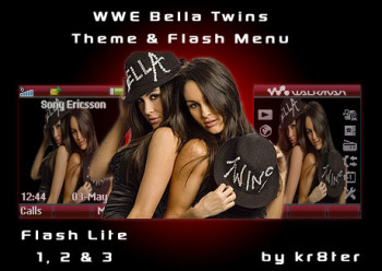 WWE Bella Twins Theme & Flash Menu