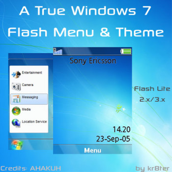 A True Windows 7 Flash Menu & Theme