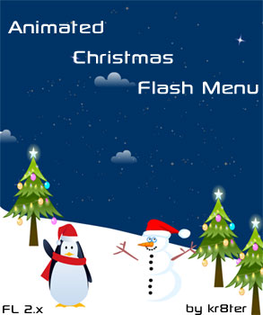 Animated Christmas Flash Menu