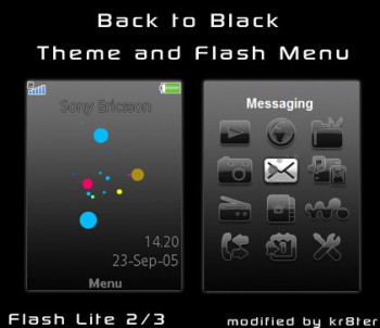 Back to Black Theme & Flash Menu