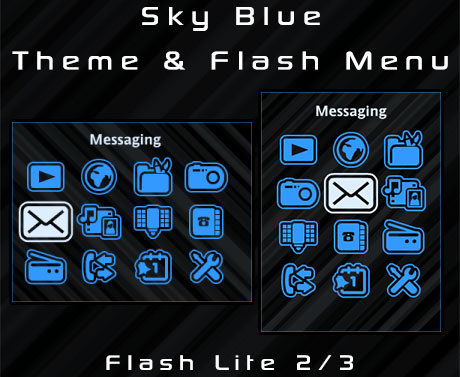 Sky Blue Theme & Flash Menu