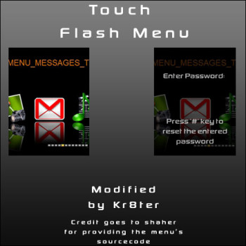 Touch Flash Menu