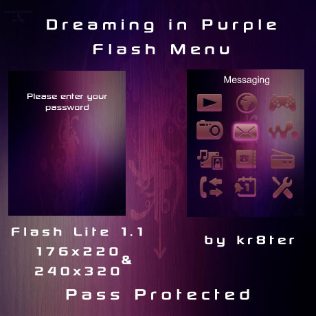 Dreaming in Purple Flash Menu
