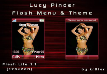 Lucy Pinder Flash Menu & Theme