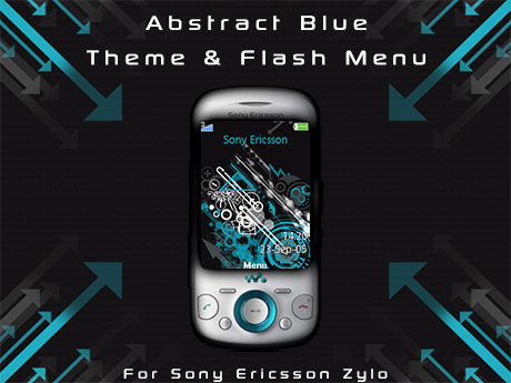 Abstract Blue Theme & Flash Menu