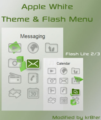 Apple White Theme & Flash Menu