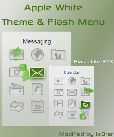 Apple White Theme & Flash Menu