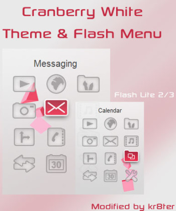 Cranberry White Theme & Flash Menu