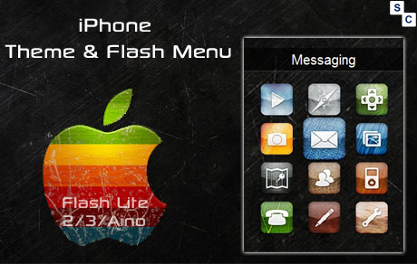iPhone Theme & Flash Menu