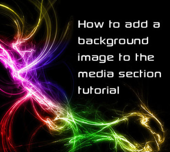 How to add a background image to the media section