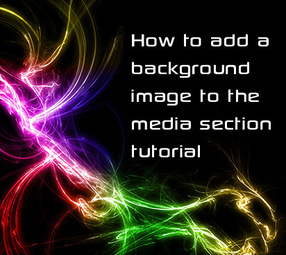 How to add a background image to the media section